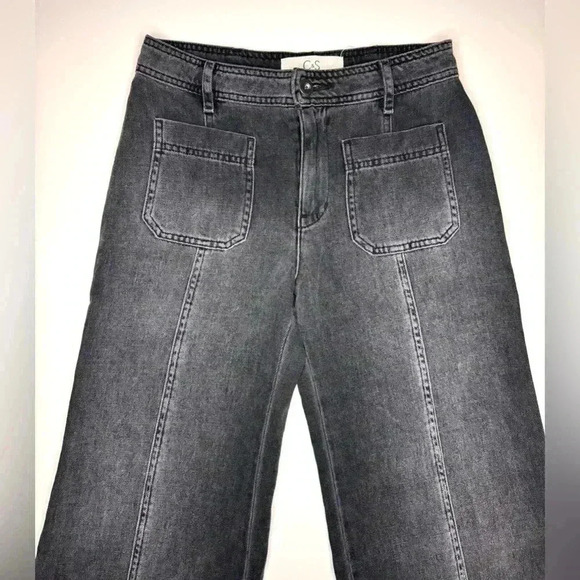 C&S By Cloth&Stone Women’s Wide Leg front pockets Pants Size- 24 - Picture 3 of 11
